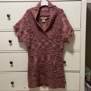 Long Short-Sleeve Shirt Sweater